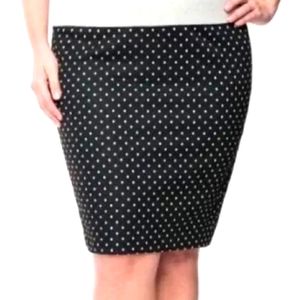 Nwt. Lane Bryant Polka-dot Ponte Skirt Sz.28